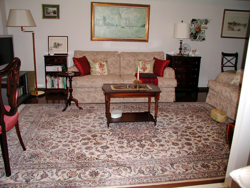 ペルシャ絨毯の敷き方